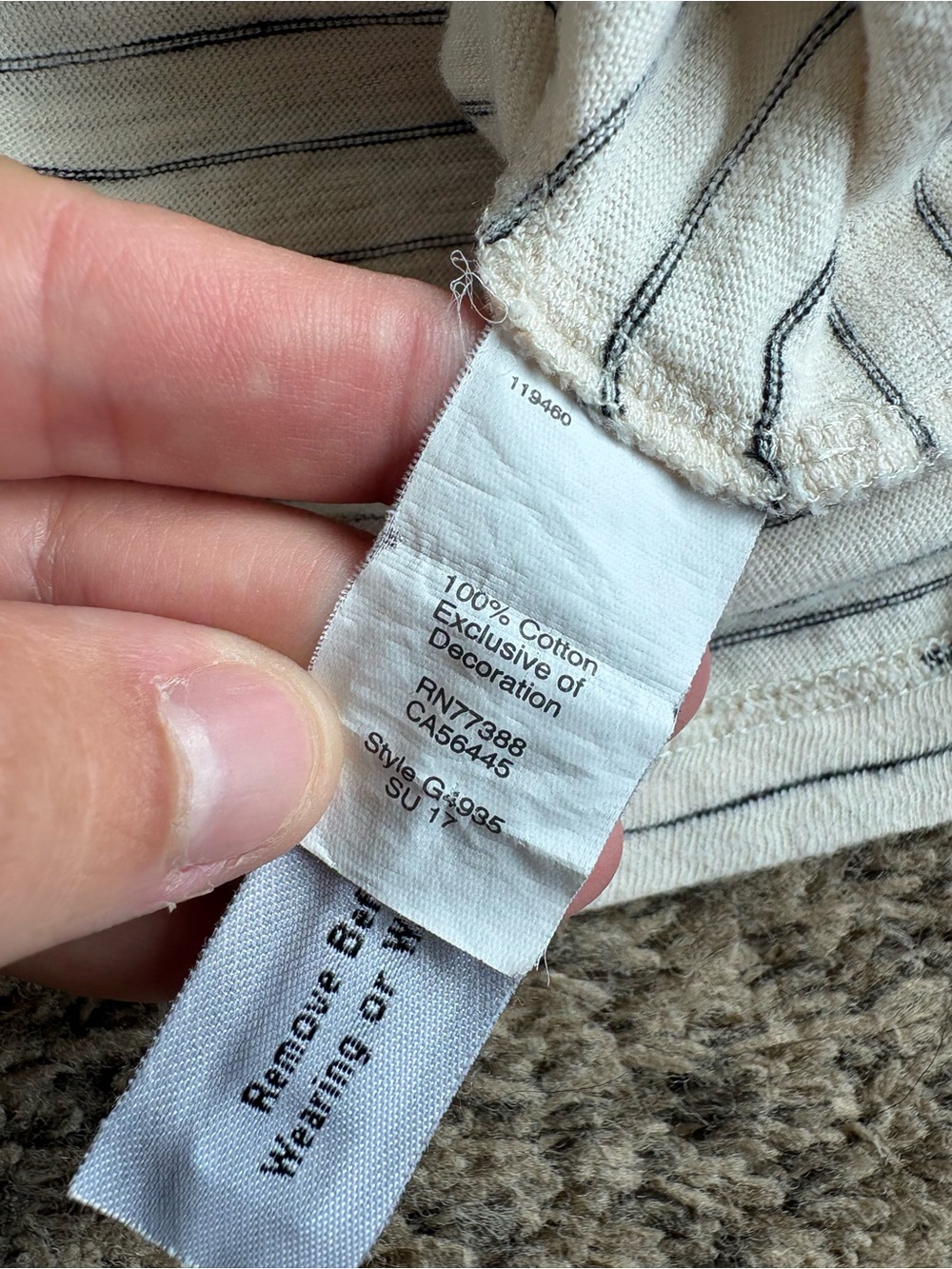 Madewell White Striped 'Santa Cruz 1979' Graphic Tee - Picture 4 of 5